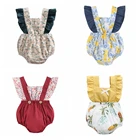 Комбинезон детский Sanlutoz, для девочек, хлопок, с цветочным принтом