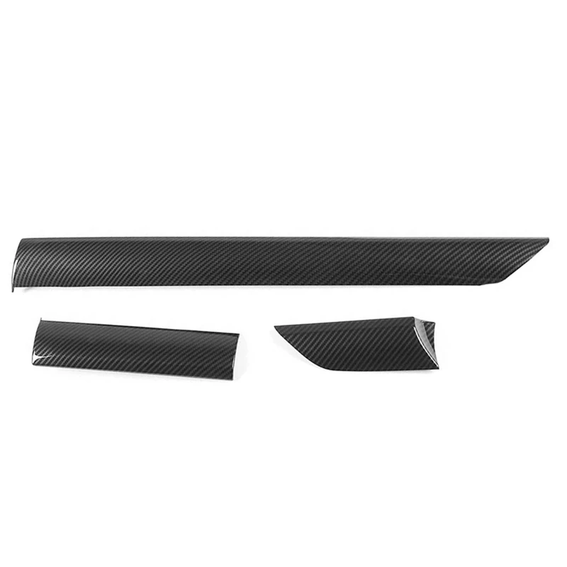 

Car Central Control Instrument Panel Cover Trim Decoration Strip for Toyota - 2014-2021 Accessories, Carbon Fiber