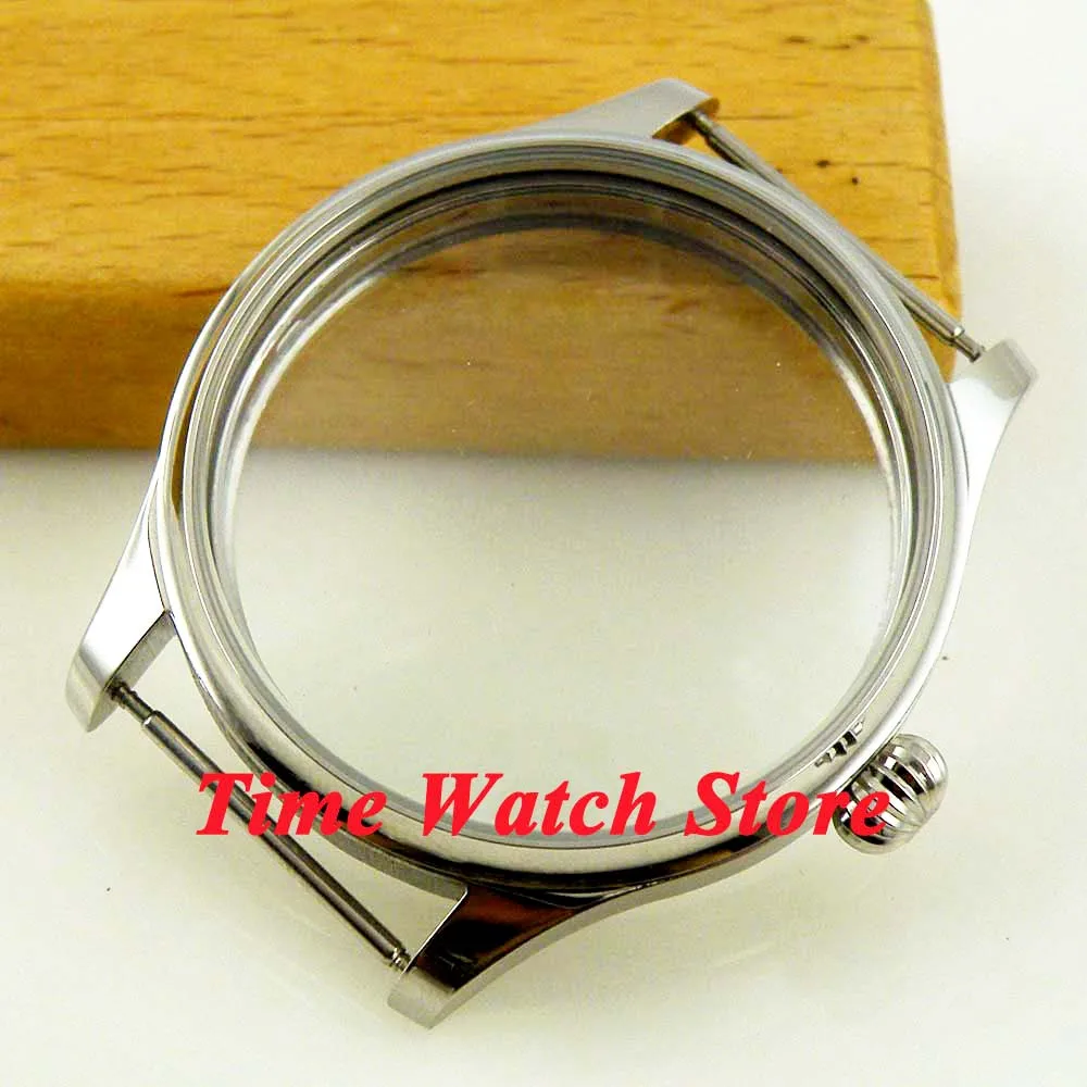 Parnis 44 мм матовый чехол для часов с тыквой короной из нержавеющей стали подходит ETA