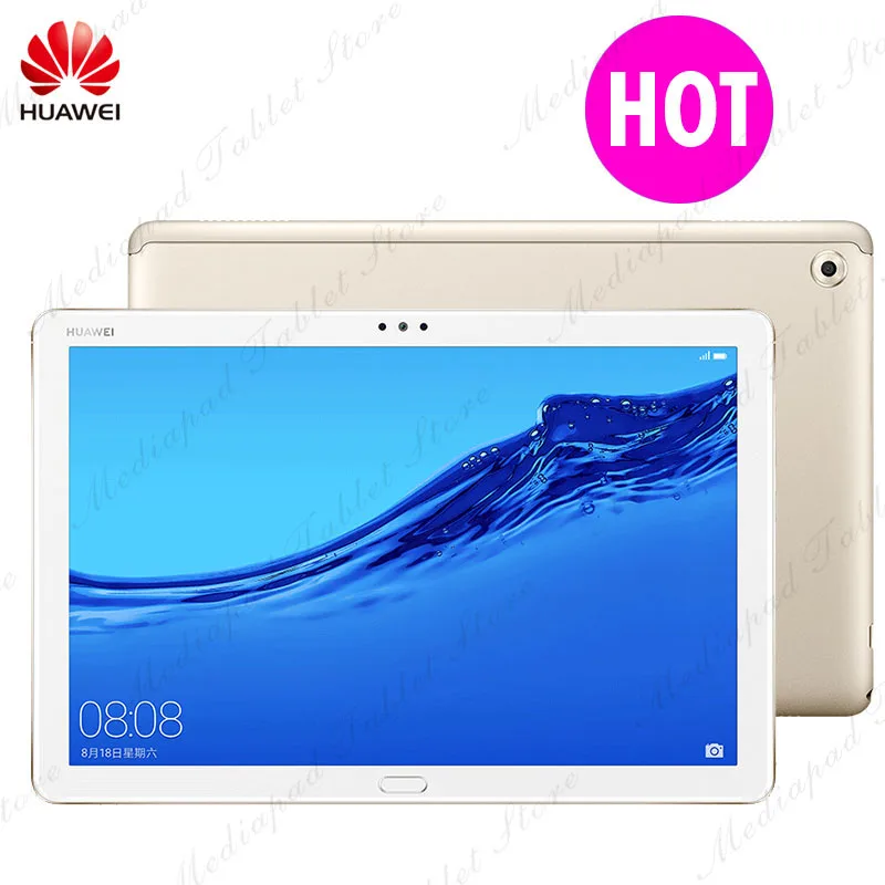 Глобальный Встроенная память HUAWEI MediaPad M5 lite 10,1 ''HUAWEI M5 lite Настольный ПК Android 8,0 Octa Core 4 Гб Оперативная память 64 Гб Встроенная память Поддерживающий тип-с