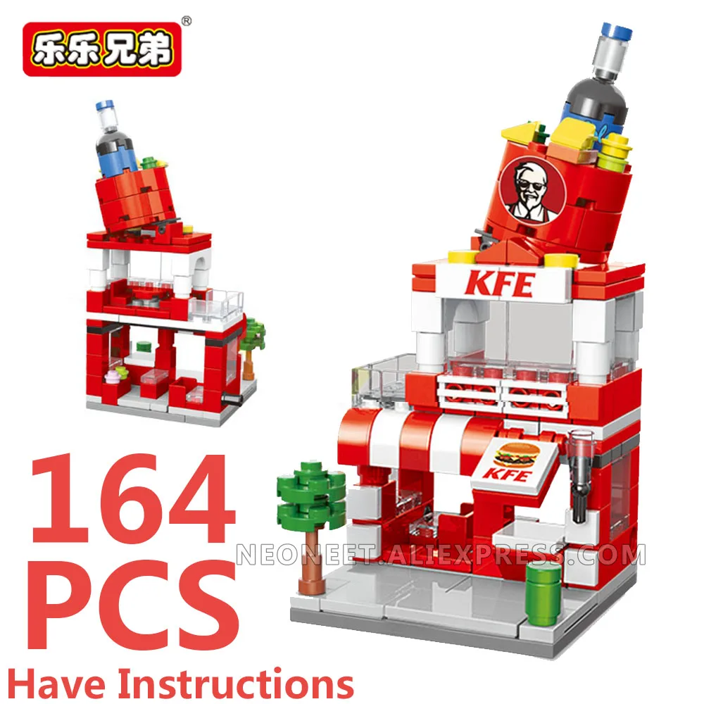 Город улица вид кофе мороженое бургер магазин Mc фаст-фуд Магазин Дом Модель