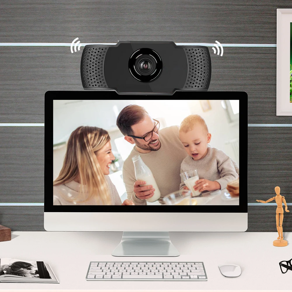 Широкоугольная USB веб камера 1080P/720P USB2.0 без привода с микрофоном для ноутбука