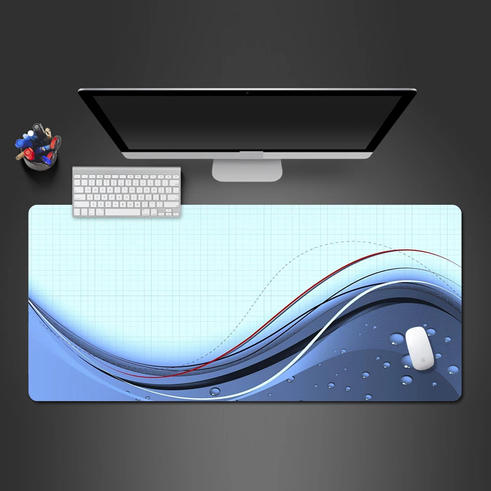 Синяя линия личности креативный компьютерный геймерский коврик для мыши гелевые