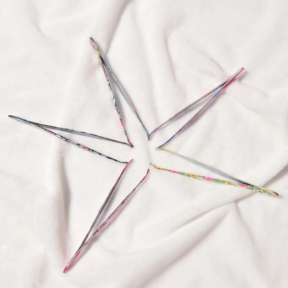 

1PCS DIY Jewelry Picking Tool Stainless Steel Flower Eyebrow Tweezers Face Hair Removal Eye Brow Trimmer Eyelash Clip