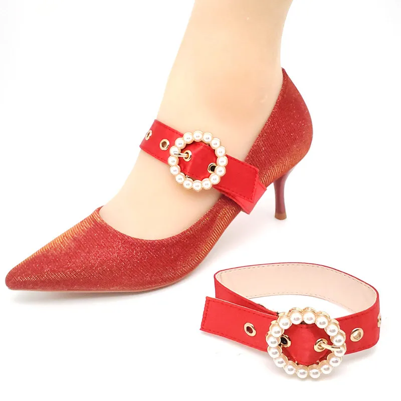 1 пара эластичных шнурков для обуви на высоких каблуках женские шнурки жемчужные