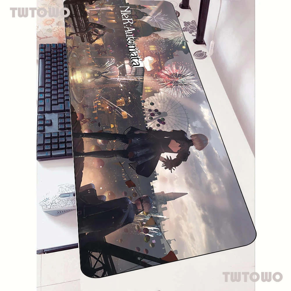 nier mouse pad gamer laptop 90x40cm notbook mouse mat gaming mousepad boy gift pad mouse pc desk padmouse mats free global shipping