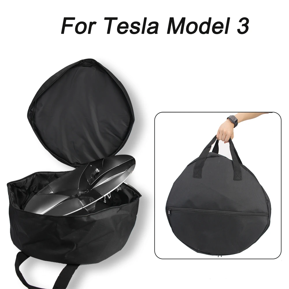 

Wheel Cap Storage bag For Tesla Model 3 Portable Oxford Cloth storage bag Wheel Cap Carrying Bag Protctor