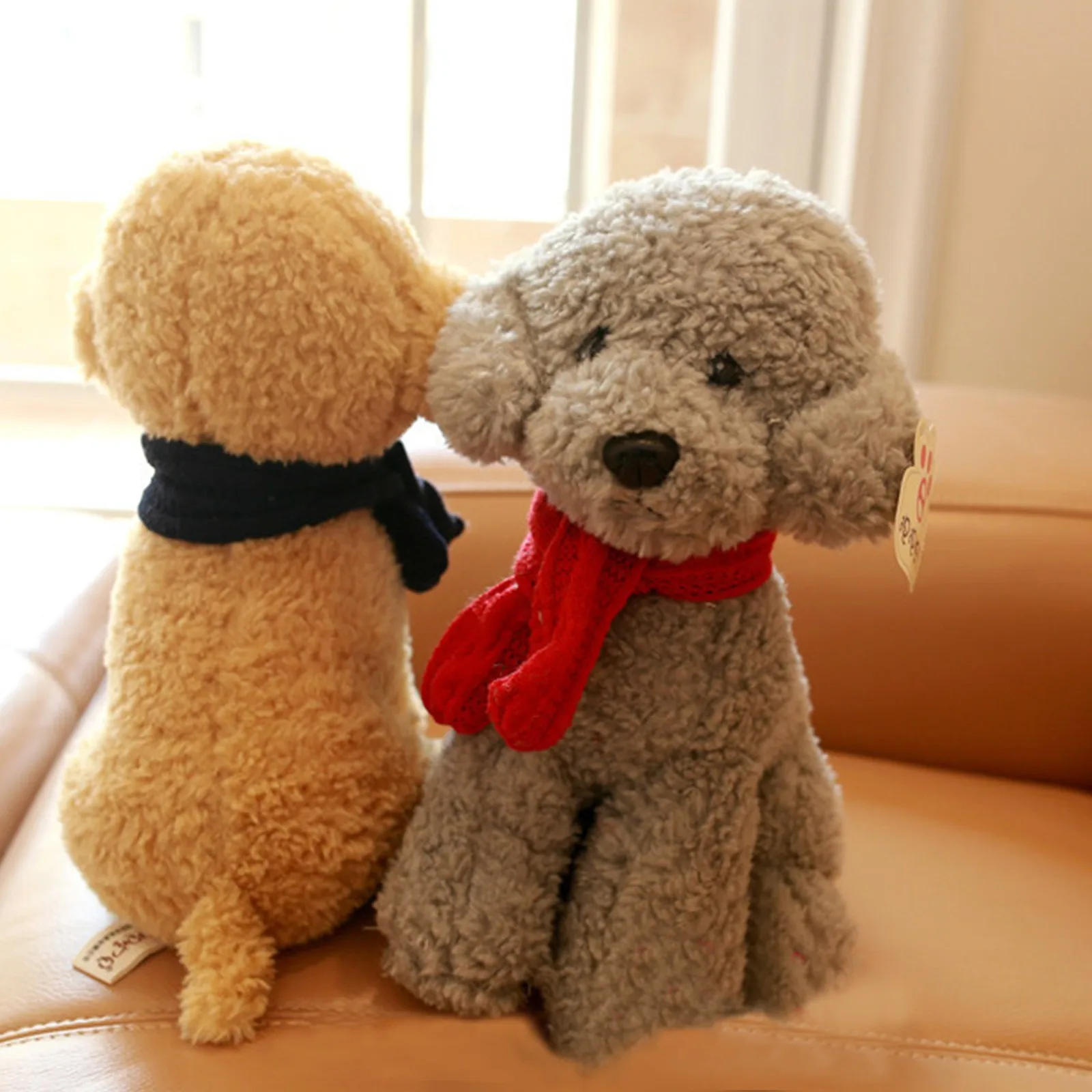 

Plush Teddy Dog Doll Cute Simulation Stuffed Animal Puppy Dog Doll Toys Gift Kawaii Decorative Ornaments Kids Holiday Gifts