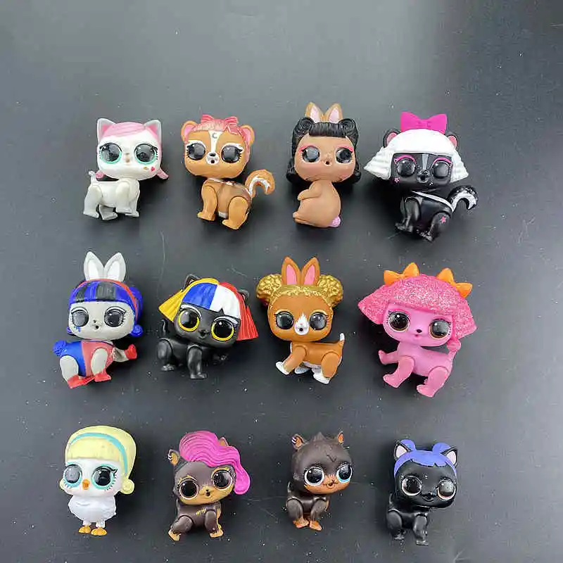 1 шт. единорог для сестры куклы Unipony обезьяна собака кошка кролик 3-6 см большой и