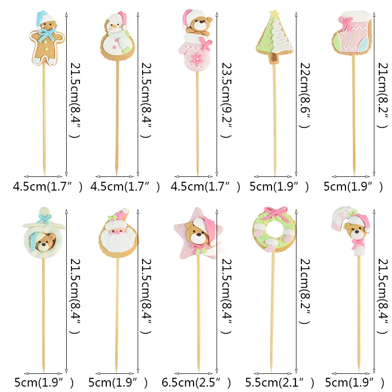 3 шт. мягкая глина Санта-Клаус искусственная поверхность Рождественское