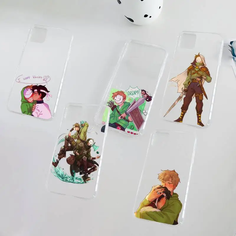 

dream smp 2 Phone Case Clear Transparent for iPhone 11 12 13 mini pro XS MAX 8 7 6 6S Plus X 5S SE XR 2020