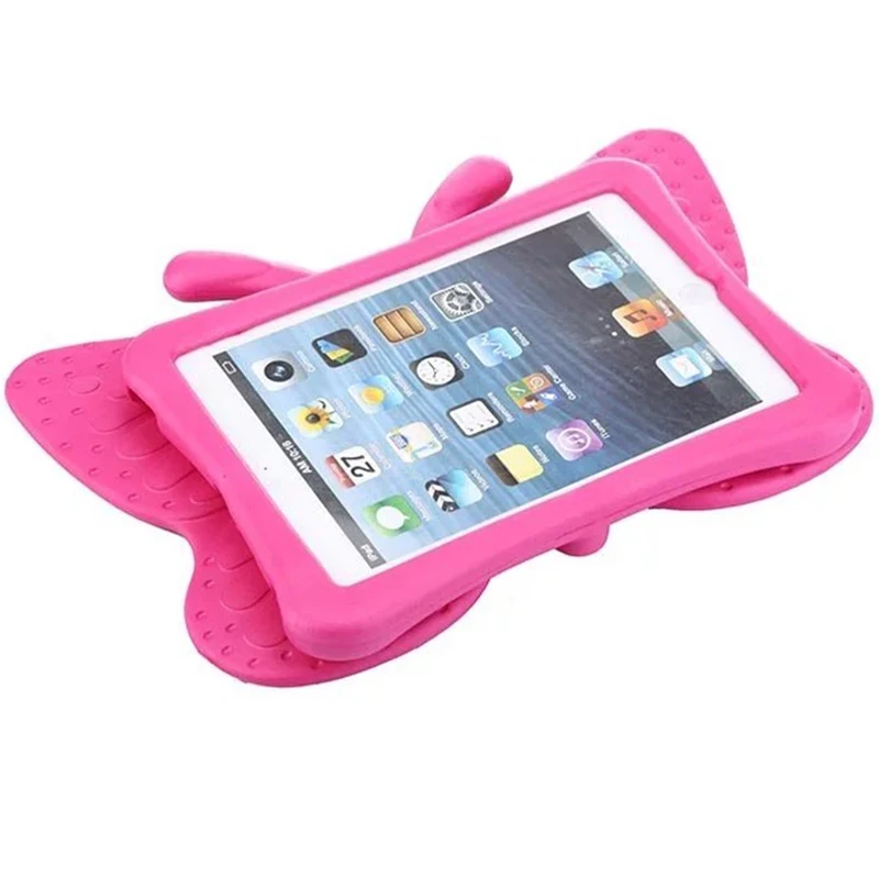 Силиконовый чехол EVA с бабочкой для Ipad Mini 1 2 3 4 5 7,9 детская удобная переноска ударопрочный моющийся стоячая таблетница для iPad mini 4
