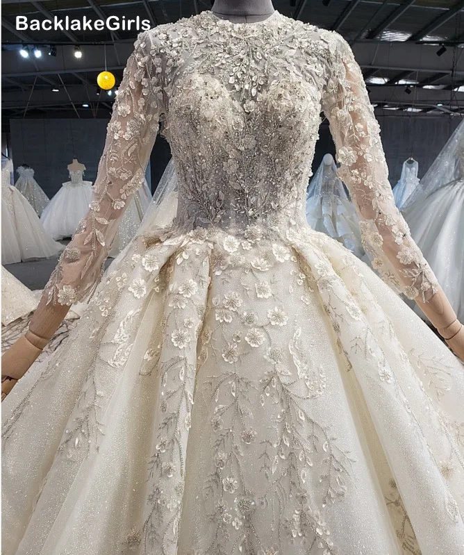 Новинка 2020 свадебное платье в стиле бохо с объемными цветами круглым вырезом и