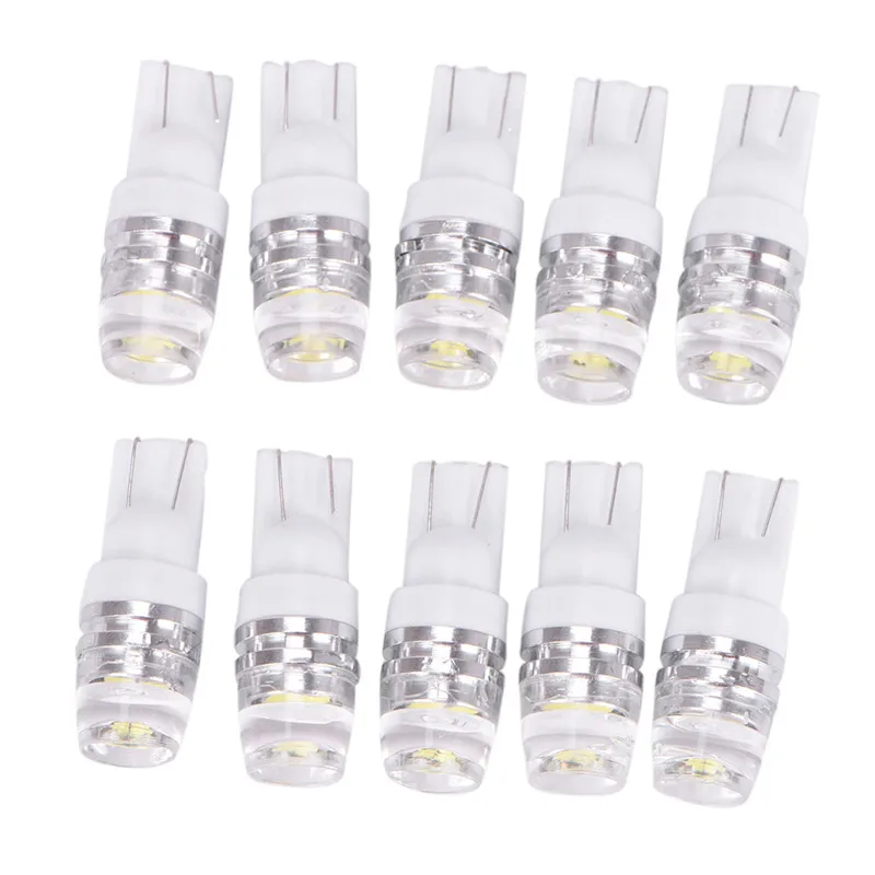 

10X White High Power T10 Wedge 2323 2 LED Car Light Bulbs W5W 192 168 194 12V Durable