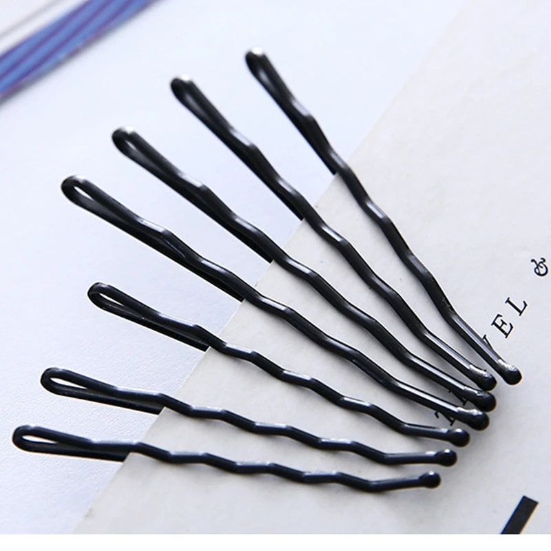 Популярные черные заколки для волос 60 шт./лот женщин женские невидимки невидимые