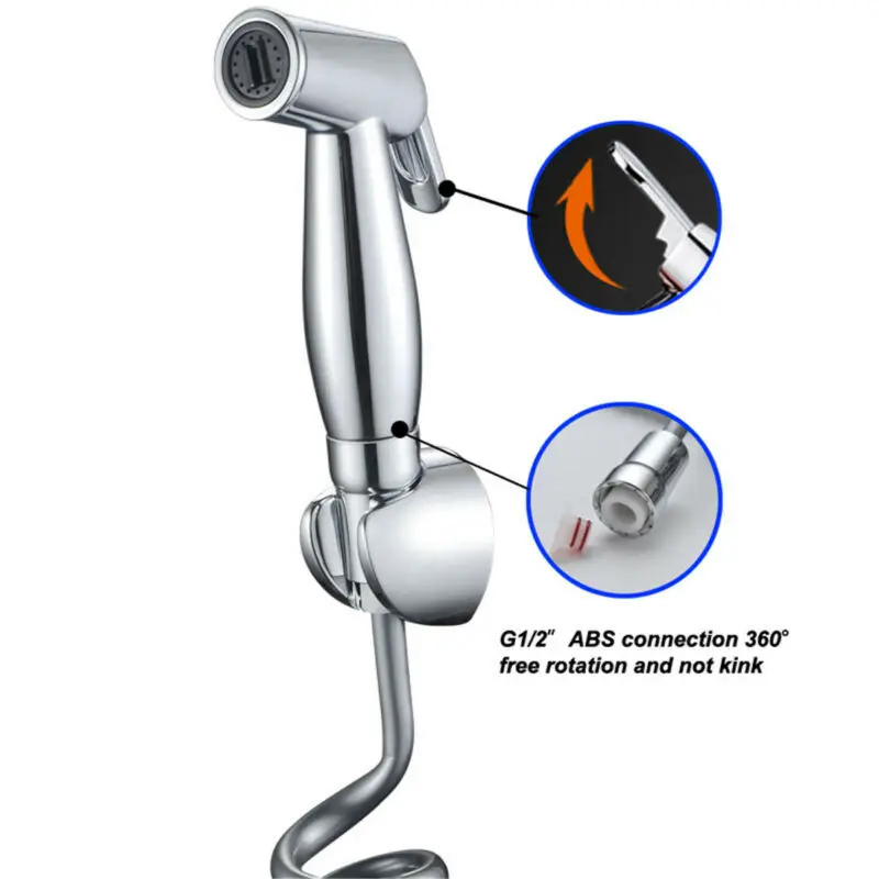 Биде Спрей Хром Держатель туалетной Насадки для душа Шланг чистый распылитель