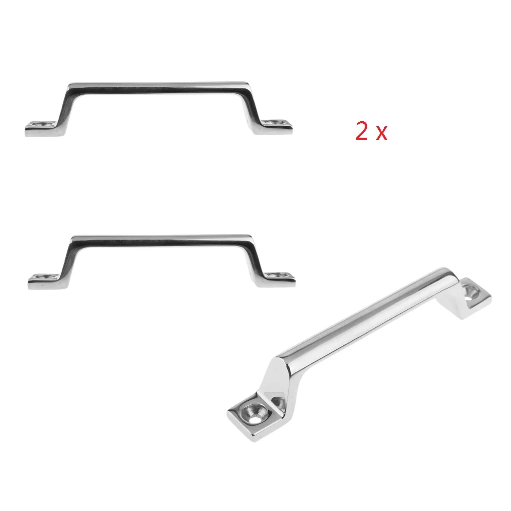 2 шт. ручка для лодки из полированной нержавеющей стали 160 мм | - Цена: 2273.89