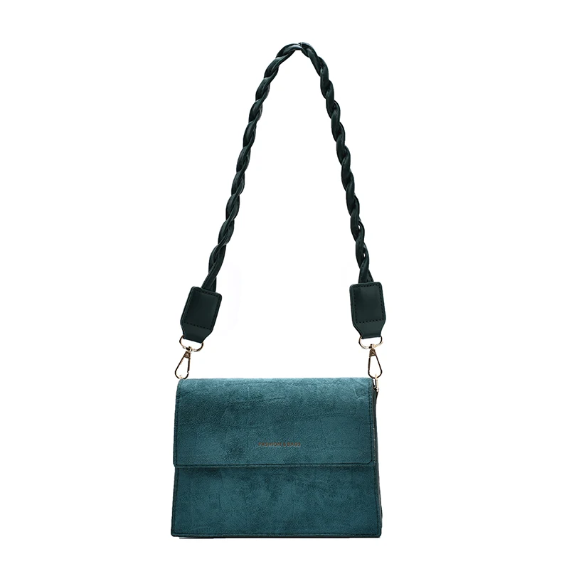 

Scrub Leather Crossbody Bags for Women 2021 Winter Trending Shoulder Handbags Women's Branded Fashion Trend Hand Bag