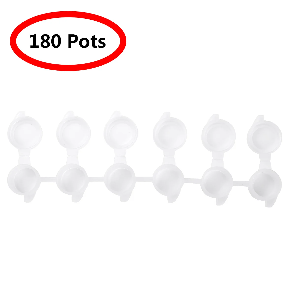 30 полосок 6 чашек/полоски мини горшки экологически чистый пластиковый пустой контейнер для хранения