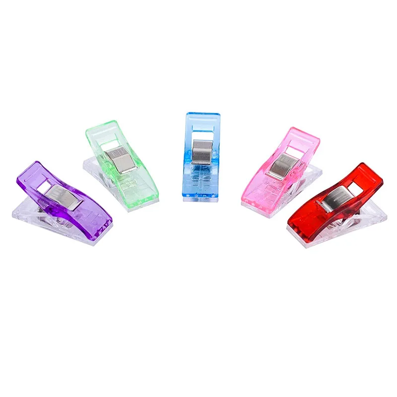 

LMDZ 5 Pcs Multipurpose Sewing Clips Plastic Clips Color Binding Clips Fabric Clamps Patchwork Quilting Craft Clips Sewing Tools