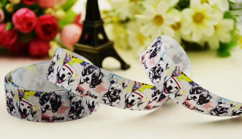 7/8 &quot(22 мм) цепочка из бисера с принтом мультфильма корсажная лента вечерние