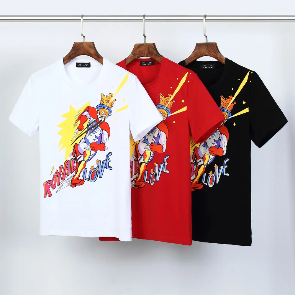 Мужские дизайнерские футболки DUYOU с принтом китайской драматической маски