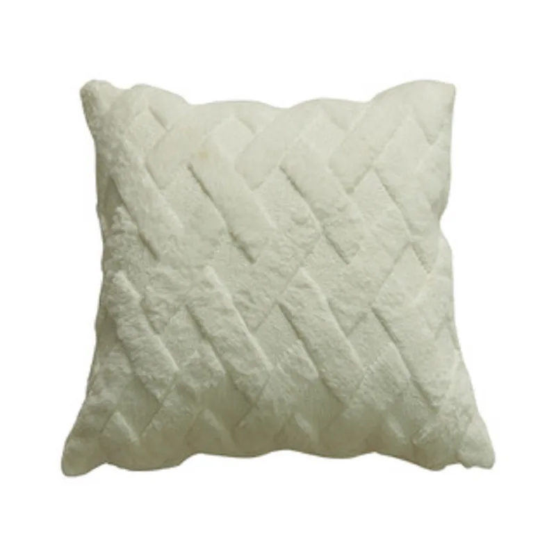 

Solid Geometric Cushion Cover for Sofas Chairs Warm Plush Throw Pillow Cover Nordic Pillow Covers Decorative Pillowcase 45x45cm