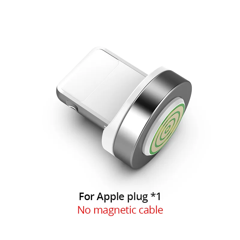 For Apple Plug Магнитный кабель PZOZ 90 градусов usb c Micro usb type C для быстрой зарядки, магнитное зарядное устройство Microusb type-C для iphone Xs MAX xiaomi usb-c - Цвет: For Apple Plug