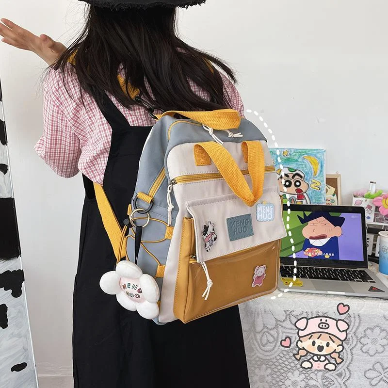 

Новый многофункциональный женский рюкзак, водонепроницаемый нейлоновый женский милый прозрачный Карманный Рюкзак на плечо, сумка-мессенд...