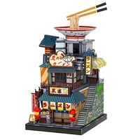 art model 3d metal puzzle art tour japan noodle shop building model kits diy laser cut assemble jigsaw toy for children
