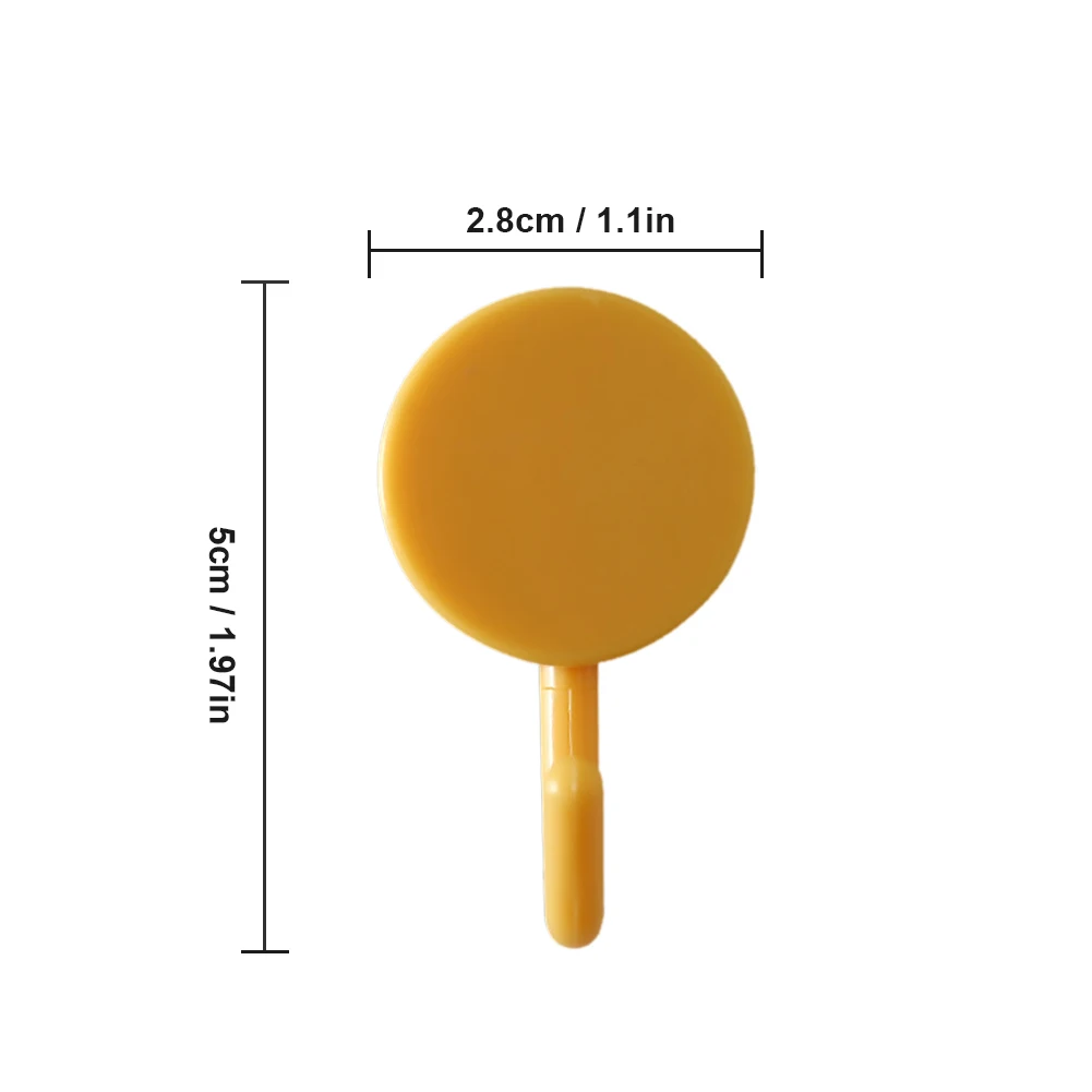 Клейкие настенные крючки однотонные без следов для ванной комнаты 10 шт. | Дом и