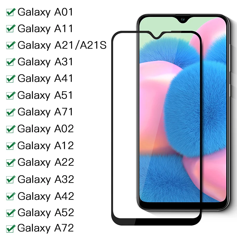 

Защитное стекло, закаленное стекло 9D для Samsung Galaxy A21S/A01/A11/A31/A41/A51/A71/A02/A12/A22/A32/A42/A52/A72