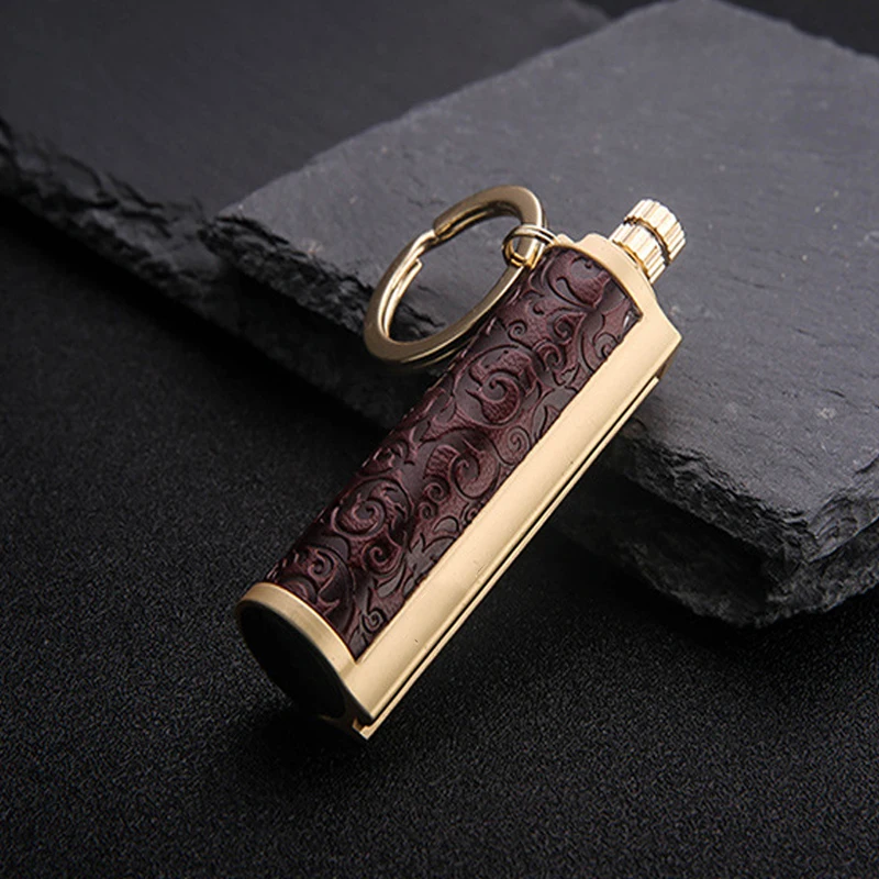 

Dropship Suppliers Metal Matches Kerosene Lighter Encendedores Creativos Keychain Lighter Smoking Accessories Gadgets For Men