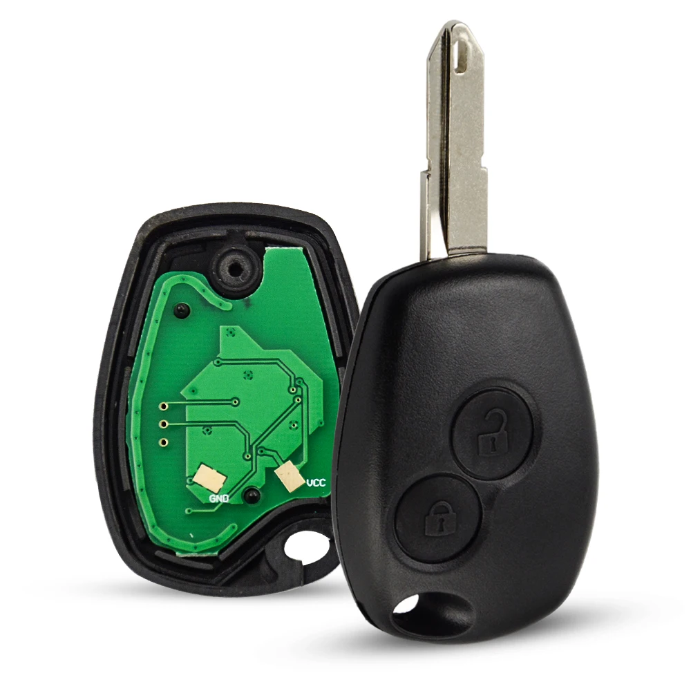 OkeyTech 2 кнопки 433 МГц PCF7946 чипа удаленный Заменить Ключи для Renault Vivaro Movano traffic, Master Uncut