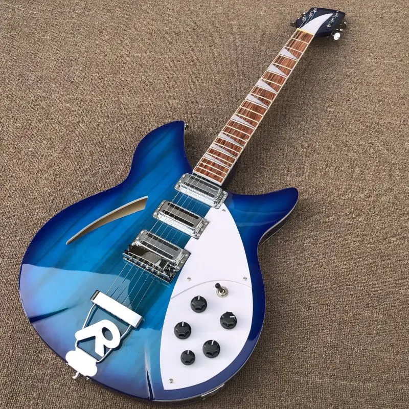 6 Строки Электрогитары Ricken 360 Син липа тела Топ &amp Назад переплетов и гриф из