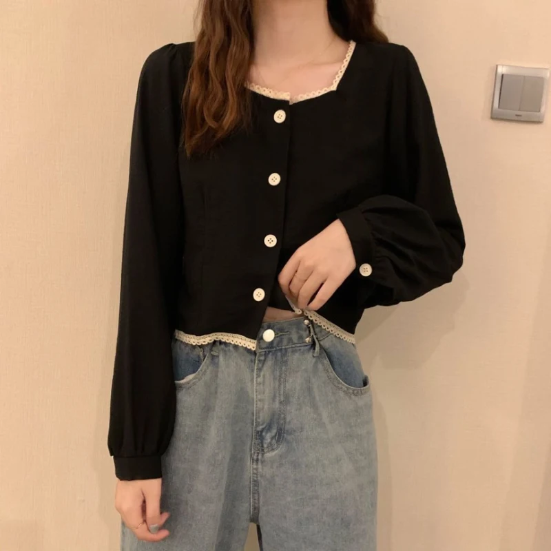 Женский винтажный Топ Fy1225 с длинным рукавом весна-лето-осень 2020 |