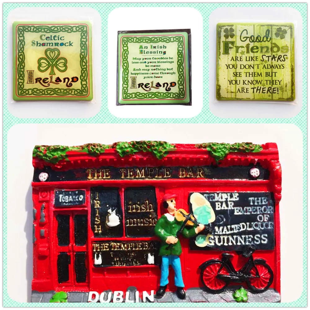 Ирландия 3D магниты на холодильник магнитные наклейки коллекция подарок ручной