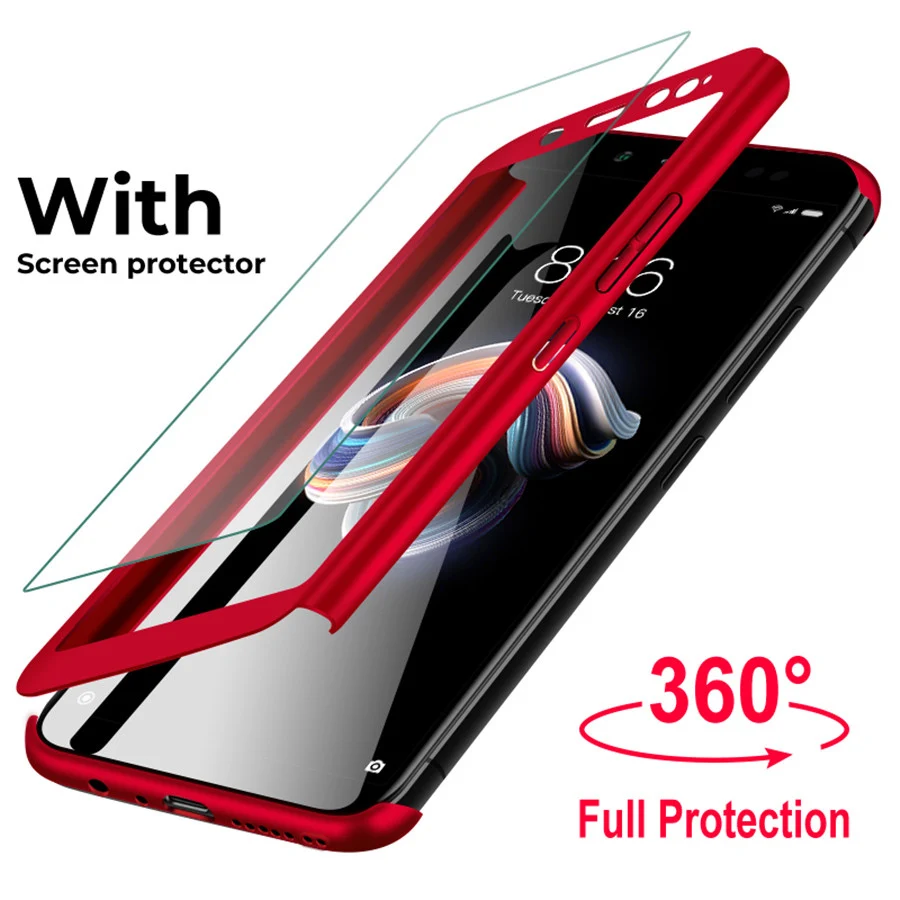 360 Degree Shockproof Case On Galaxy A21S Cover For Samsung Galaxy A21s GalaxyA21s A 21s SM-A217FZBNSER Case With Tempered Glass