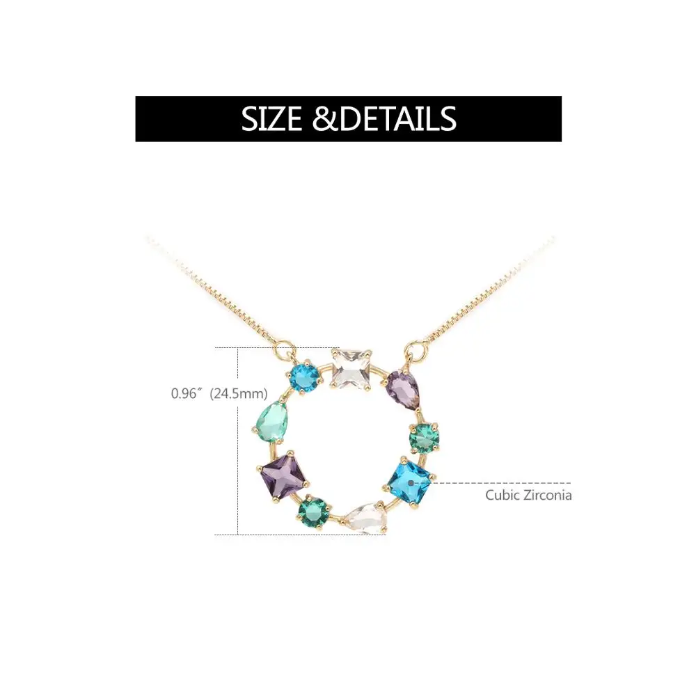 E ювелирные изделия латунные Геометрические Цвета Стразы дизайнерская цепочка