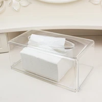 facial tissue box holder clear acrylic storage organizer for kitchen restaurant hotel clear acrylic storage organizer