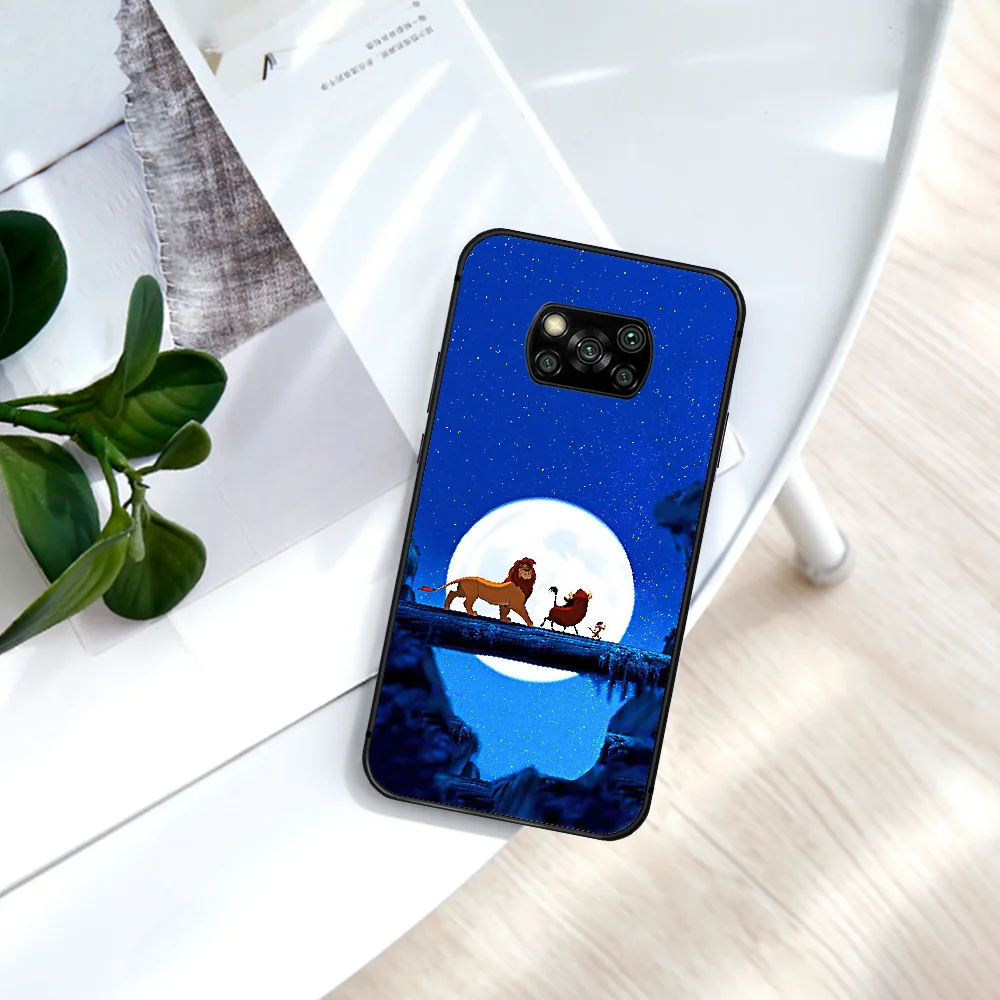 

Cartoon Lion King Simba Phone Case For Xiaomi Mi Note 10 A3 9 MAX 3 A2 8 9 Lite Pro Ultra black Cover Trend Bumper Silicone