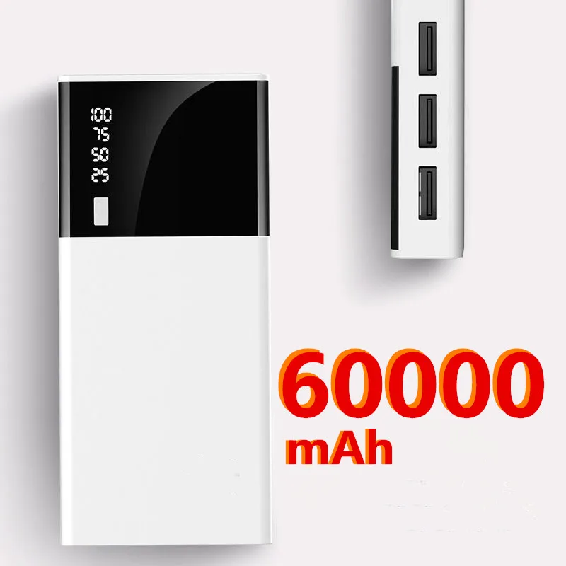Внешний аккумулятор высокой емкости на 60000 мА · ч с USB портами|Внешние