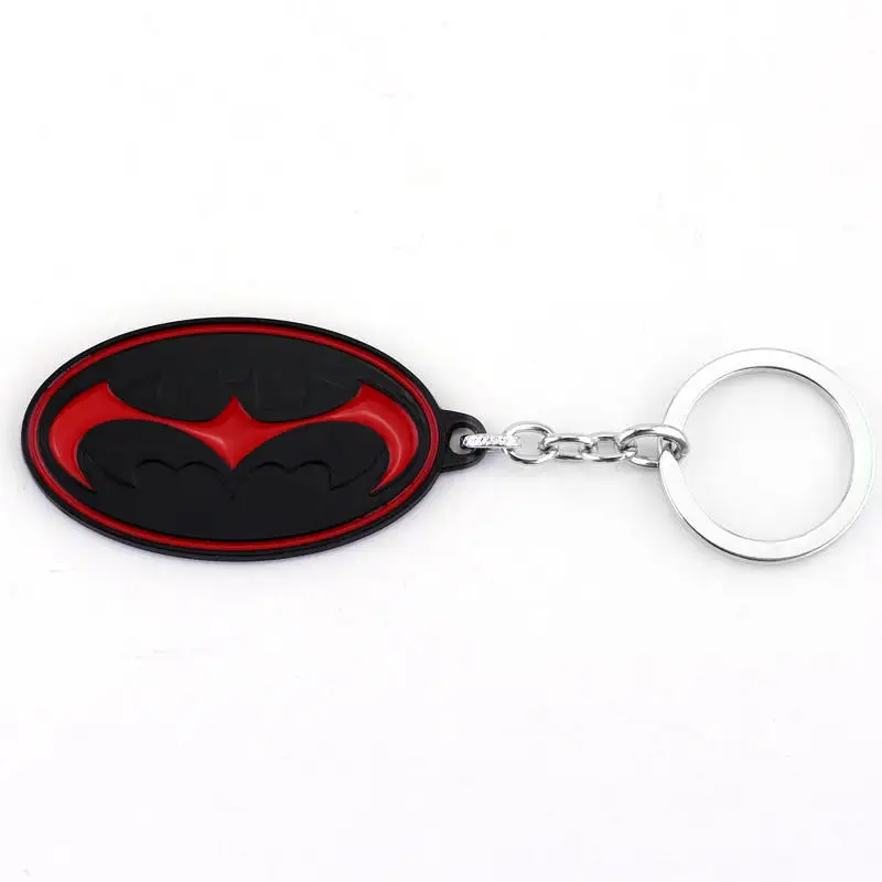 Red DC супергерой серии брелок Подвеска Супермен Зеленая Стрела Бэтмен Зеленый Фонарь Дэдпул сплав брелок для женщин мужчин поклонников подарки - Цвет: Red