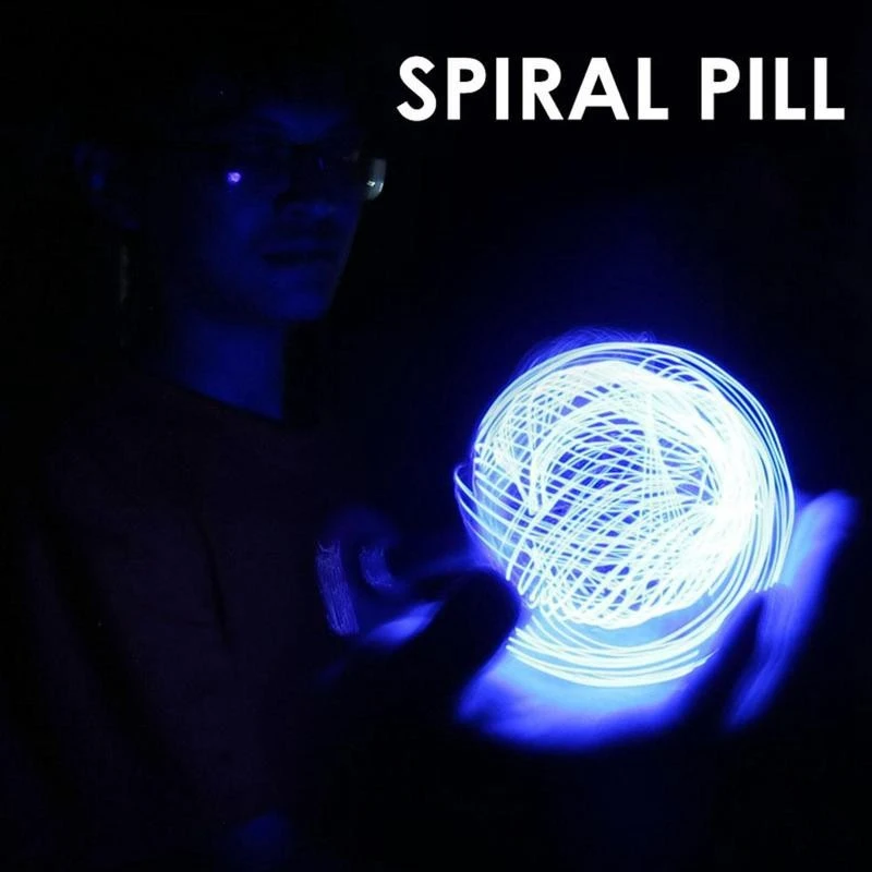 

Electric Luminous Rotating Suspension Toy Diy Set Model Toy Spiral Pill Glow Rotating Toy for Children Birthday Gift