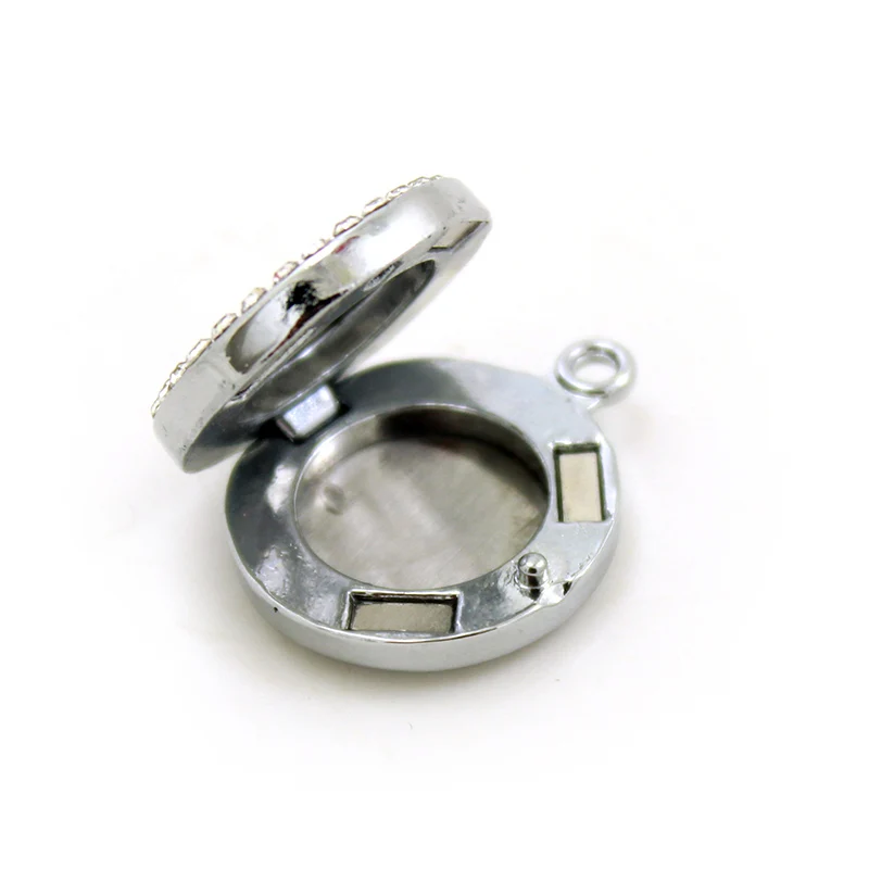 20 мм Кристалл Круглый Сплав ожерелье для ароматерапии оптом с бесплатными