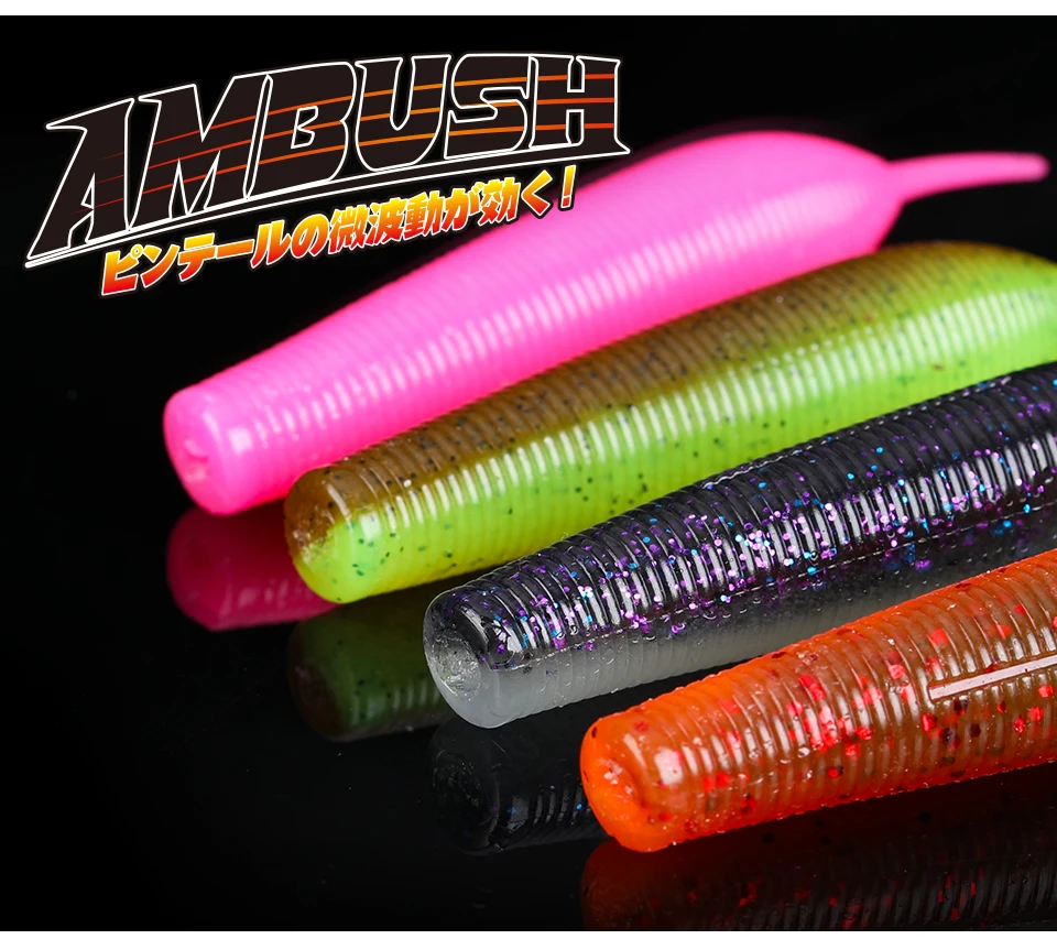 

TSURINOYA 14PCS 96.5mm/12.5g Long Casting No Sinker Soft Bait Artificial Professional Bass Wobbler Heavily Salt Fishing Lure