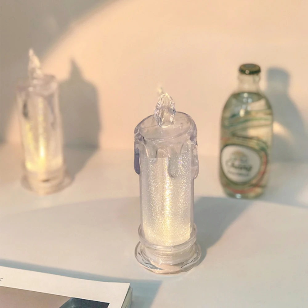 

Candlelight Shooting Props Battery Power Birthday Party Romantic Foil Atmosphere Holiday Decorations Wide Application Scenarios