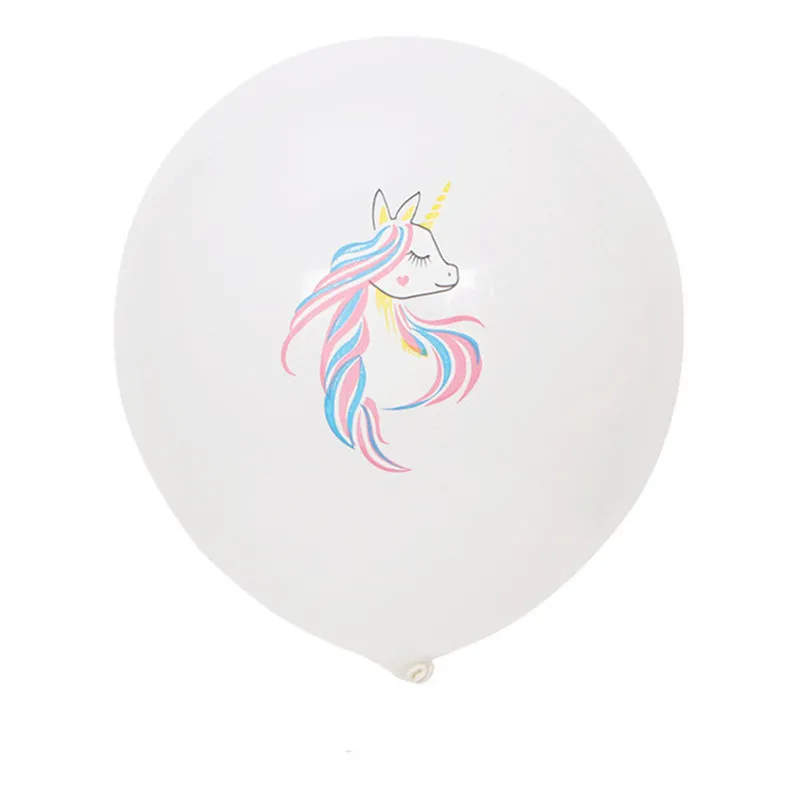 white unicorn 10 шт. 10-дюймовые латексные шары Зеленый Красный рождественские Свадебные Воздушные шары для дня рождения шары Детские игрушки Подарки для вечерние украшения - Цвет: white unicorn