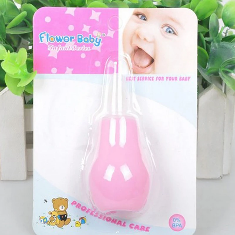 

Silicone Newborn Baby Children Nose Aspirator Toddler Nose Cleaner Infant Snot Vacuum Sucker Soft Tip Cleaner Baby Care Products