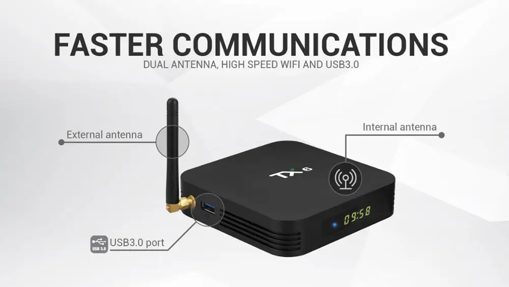 TX6 android tv box Allwinner H6 четырехъядерный 9 0 2 4G/5 ГГц 32G двойной WiFi BT 6K медиаплеер